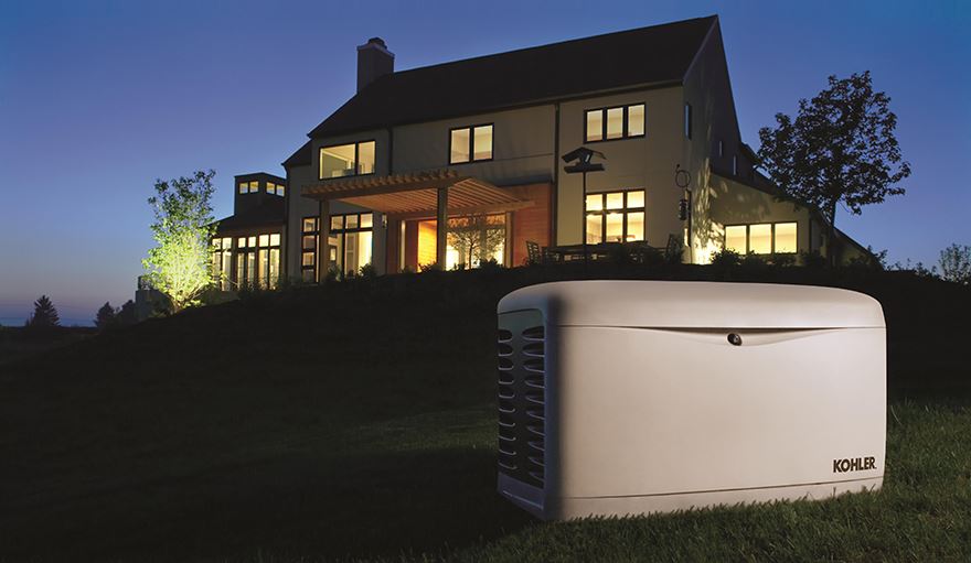 Kohler Generator outside a home